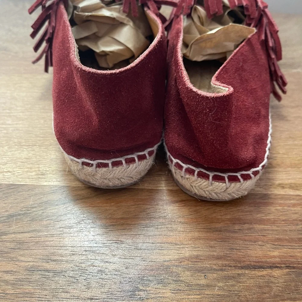 Chloé Fringe Suede Espadrilles 10 | needs insoles